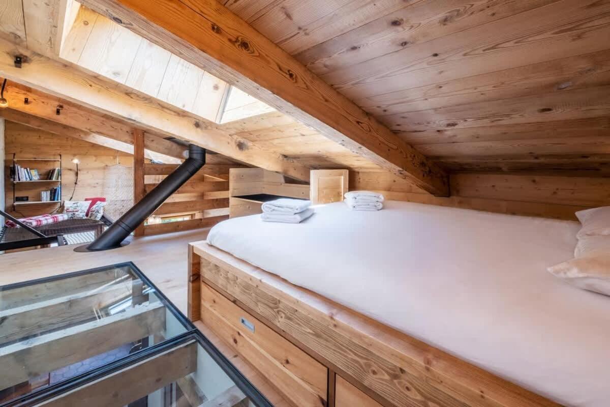 Chalet Racar Pour 4 Personnes, Centre Ville Et Vue Sur La Montagne شامونكس المظهر الخارجي الصورة